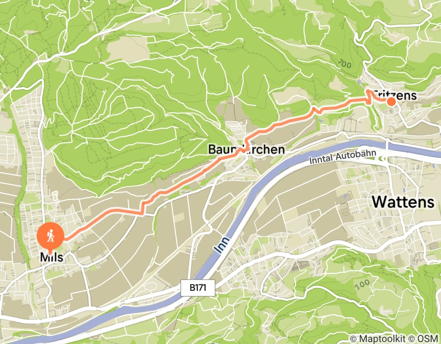 Karte der Tour