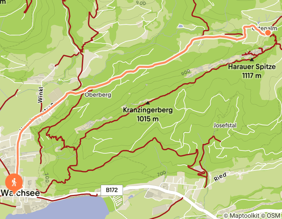 Karte der Tour