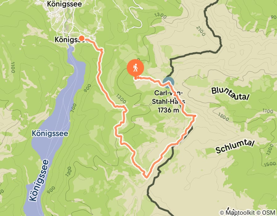 Karte der Tour