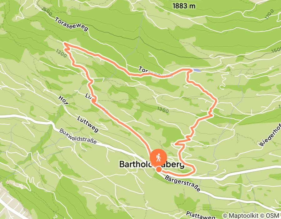 Karte der Tour