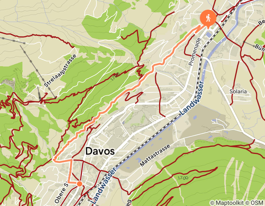 Karte der Tour