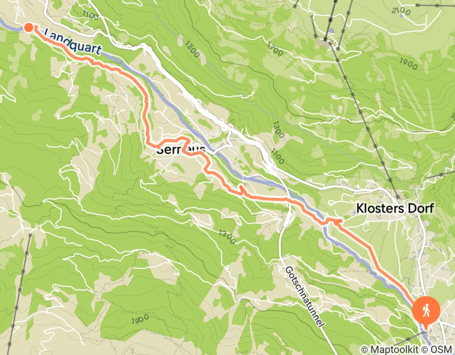 Karte der Tour