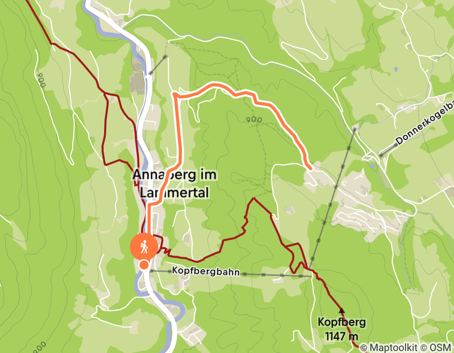 Karte der Tour