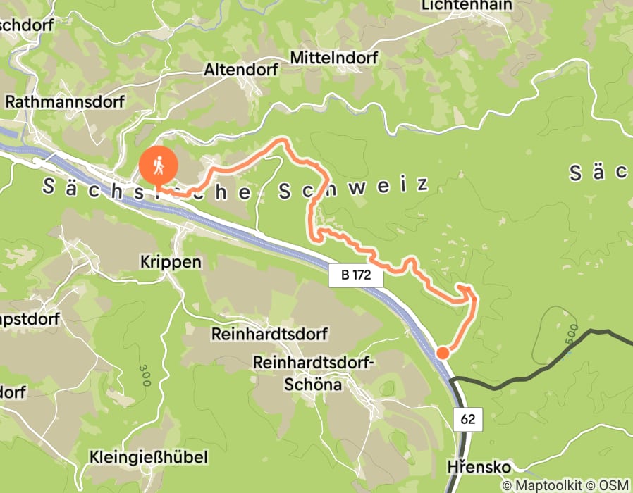 Karte der Tour