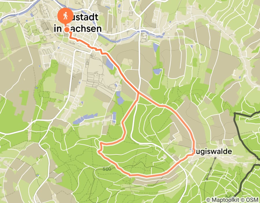 Karte der Tour