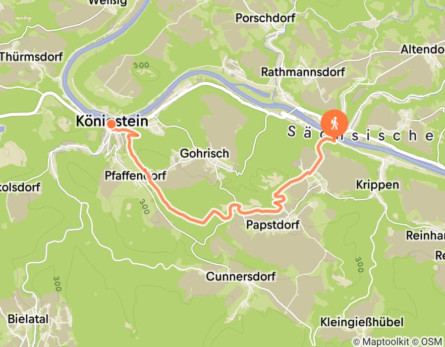 Karte der Tour