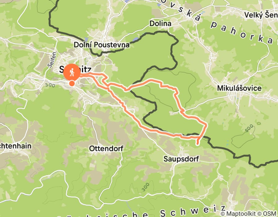 Karte der Tour