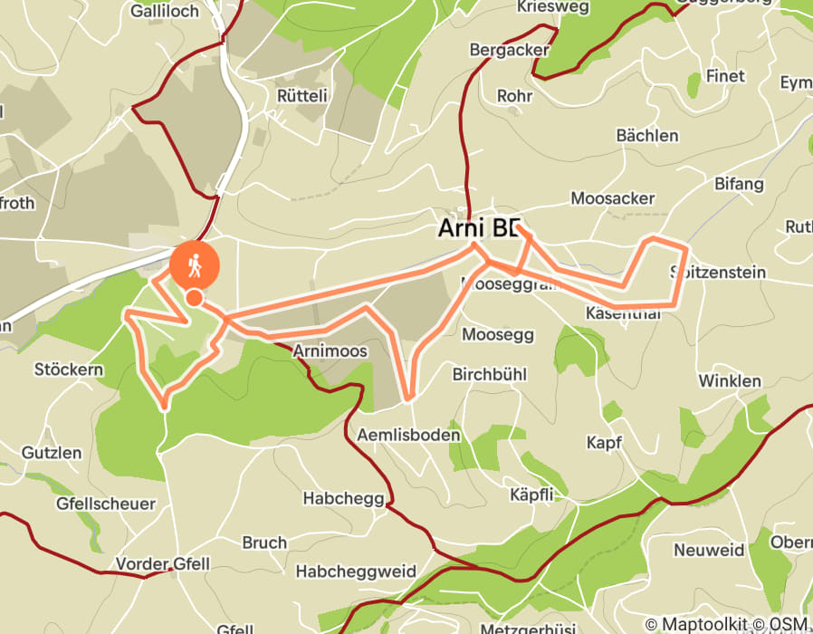 Karte der Tour