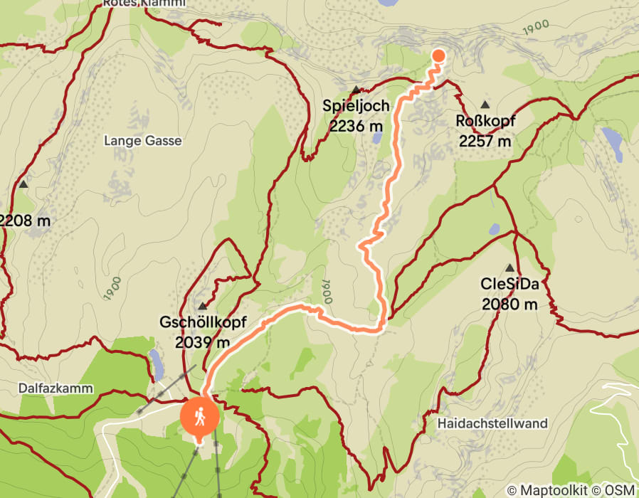 Karte der Tour