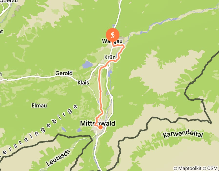 Karte der Tour