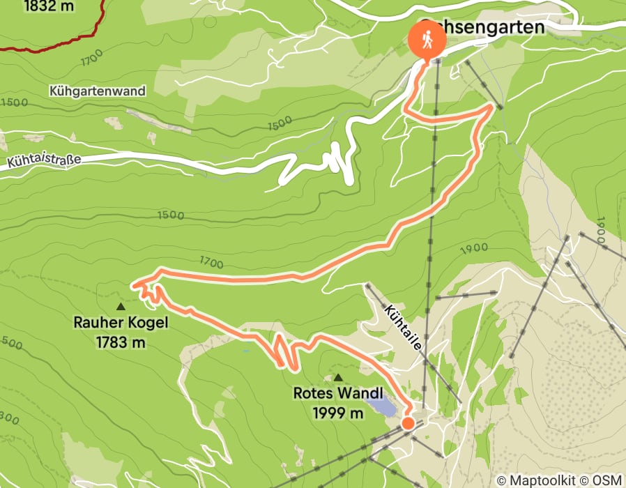 Karte der Tour