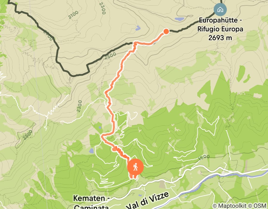 Karte der Tour