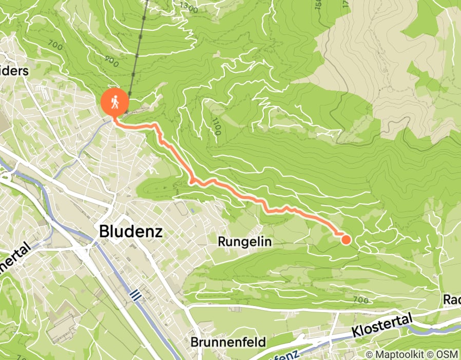 Karte der Tour