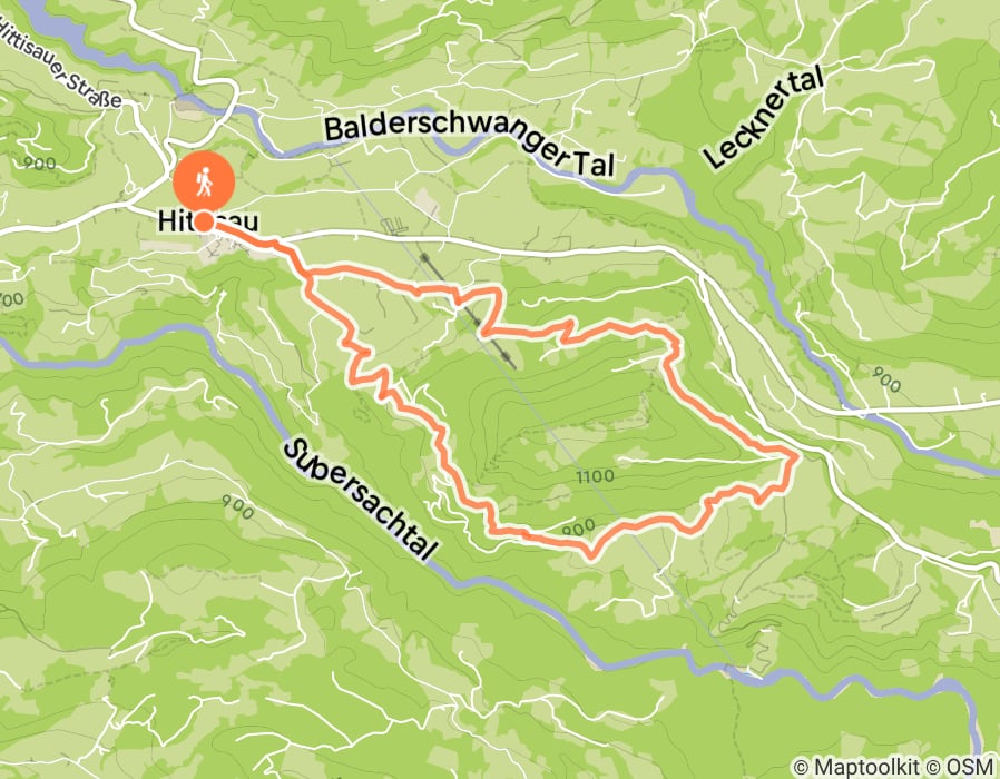 Karte der Tour