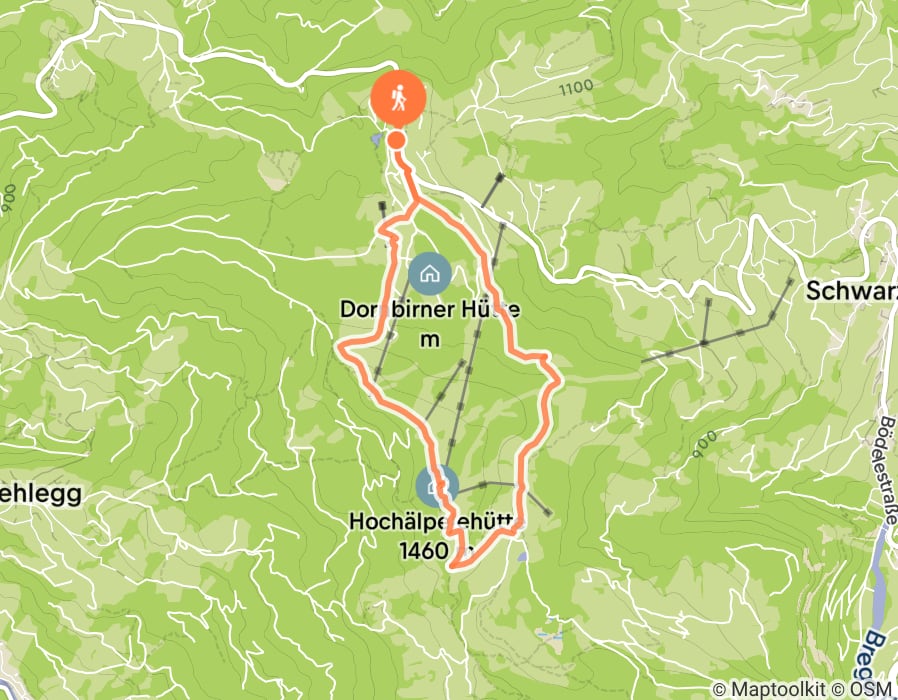 Karte der Tour