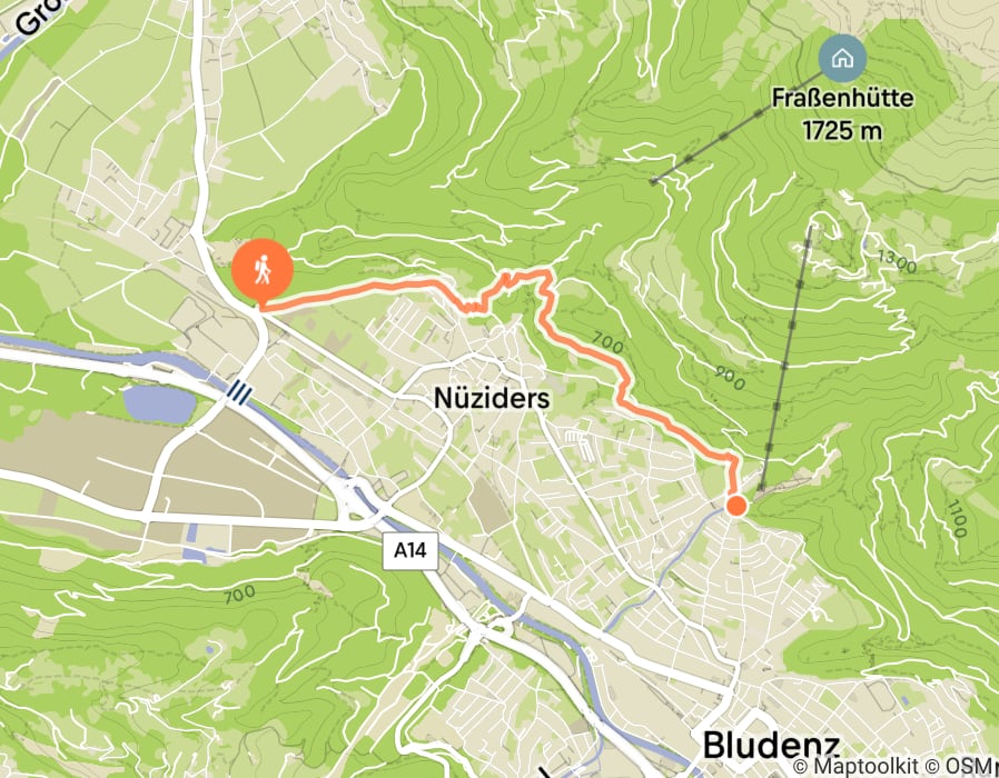 Karte der Tour