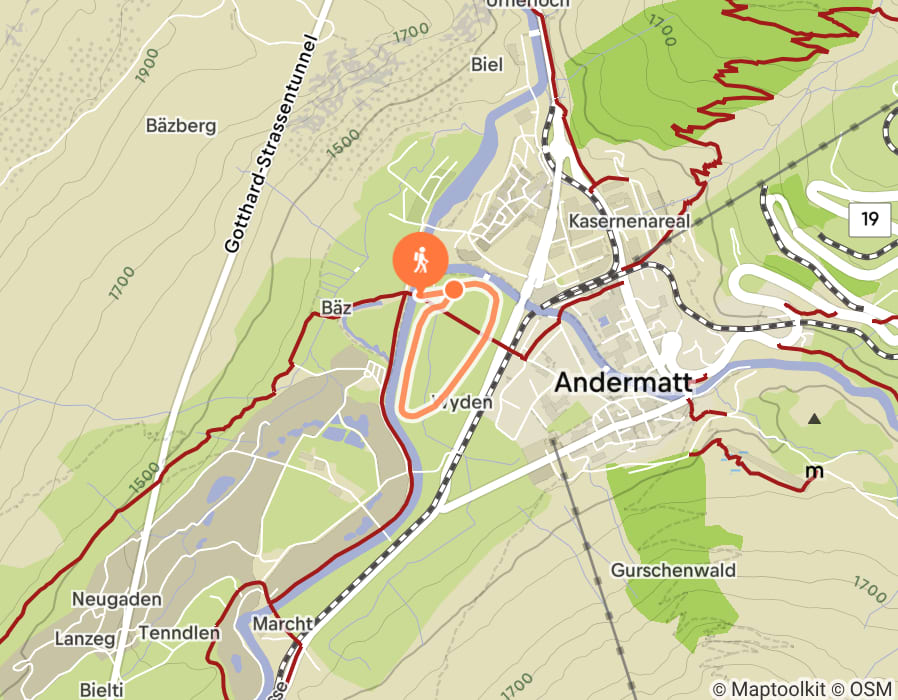 Karte der Tour