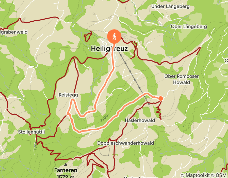 Karte der Tour