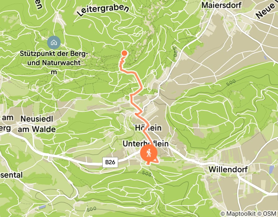 Karte der Tour