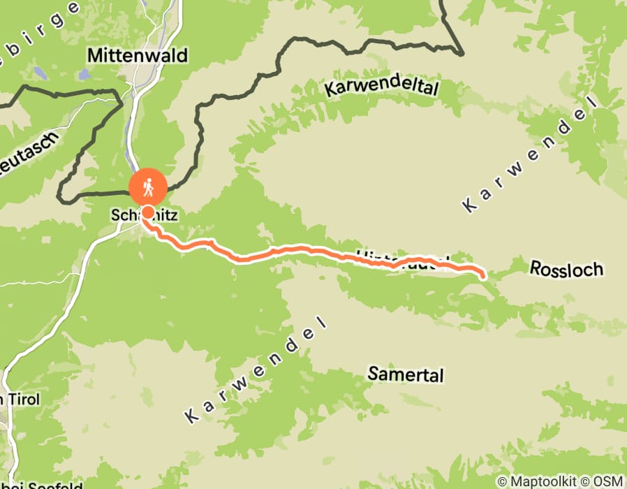 Karte der Tour