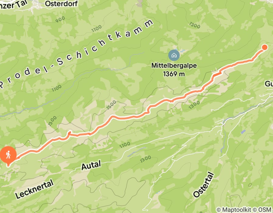 Karte der Tour