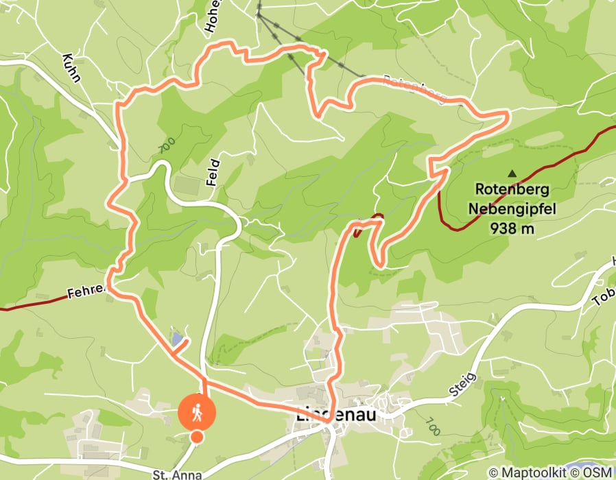 Karte der Tour
