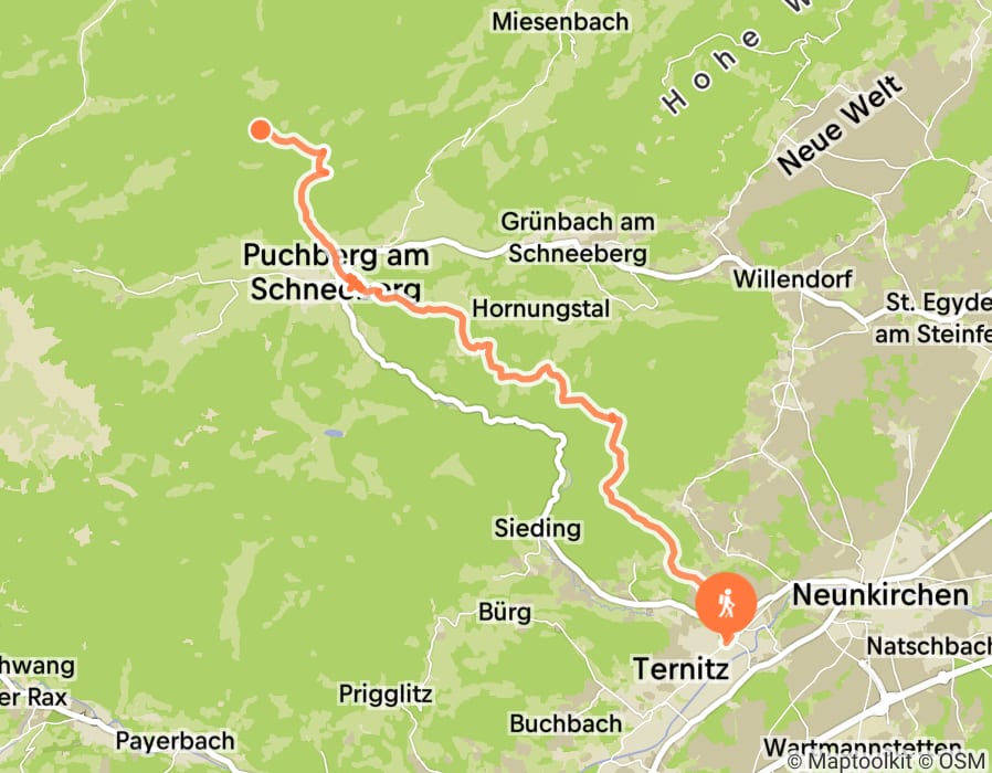Karte der Tour