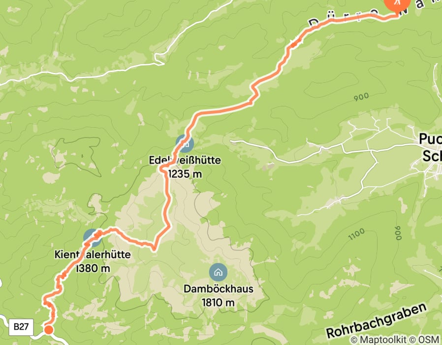 Karte der Tour