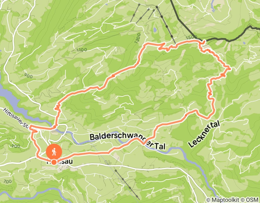 Karte der Tour