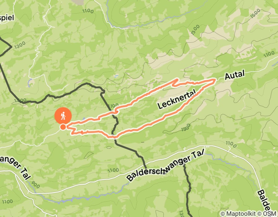 Karte der Tour