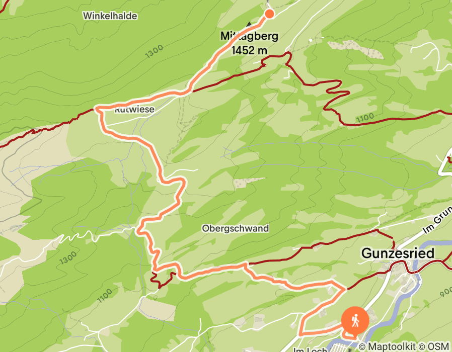 Karte der Tour
