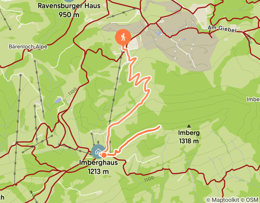 Karte der Tour