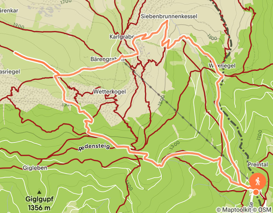 Karte der Tour