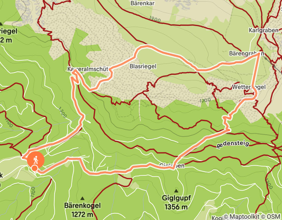 Karte der Tour