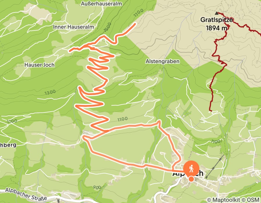 Karte der Tour
