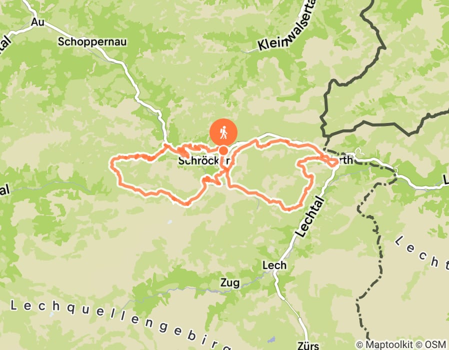 Karte der Tour