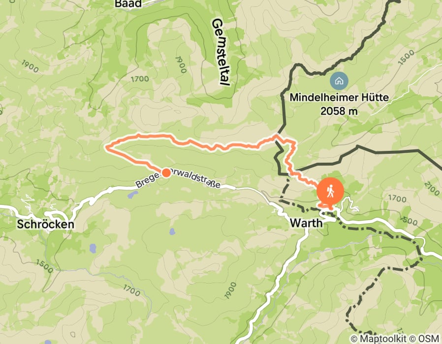 Karte der Tour
