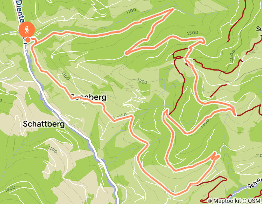 Karte der Tour