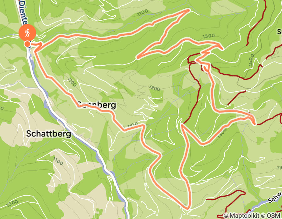 Karte der Tour
