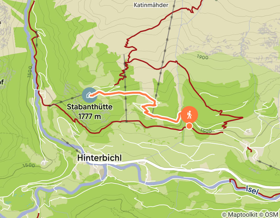Karte der Tour