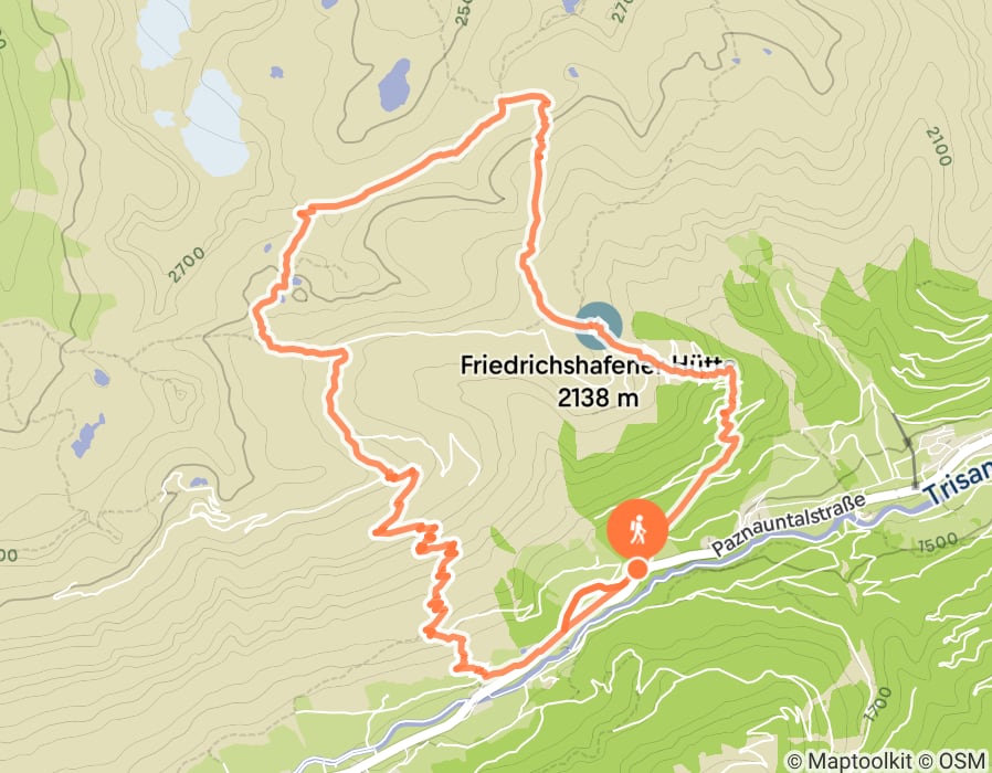 Karte der Tour