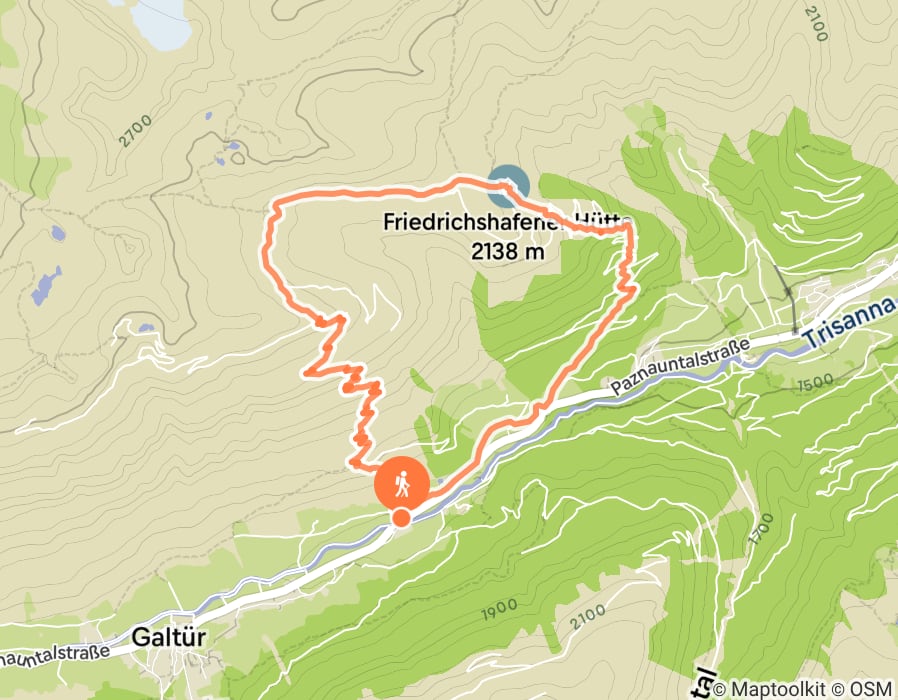 Karte der Tour