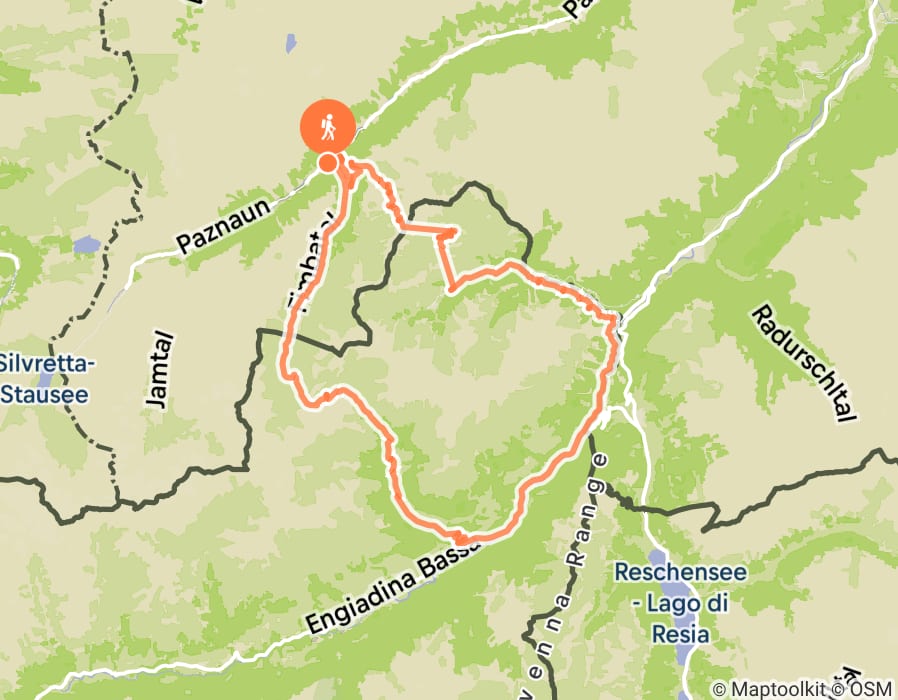 Karte der Tour