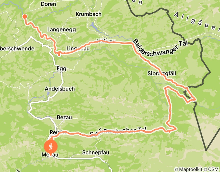 Karte der Tour
