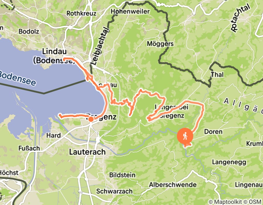 Karte der Tour