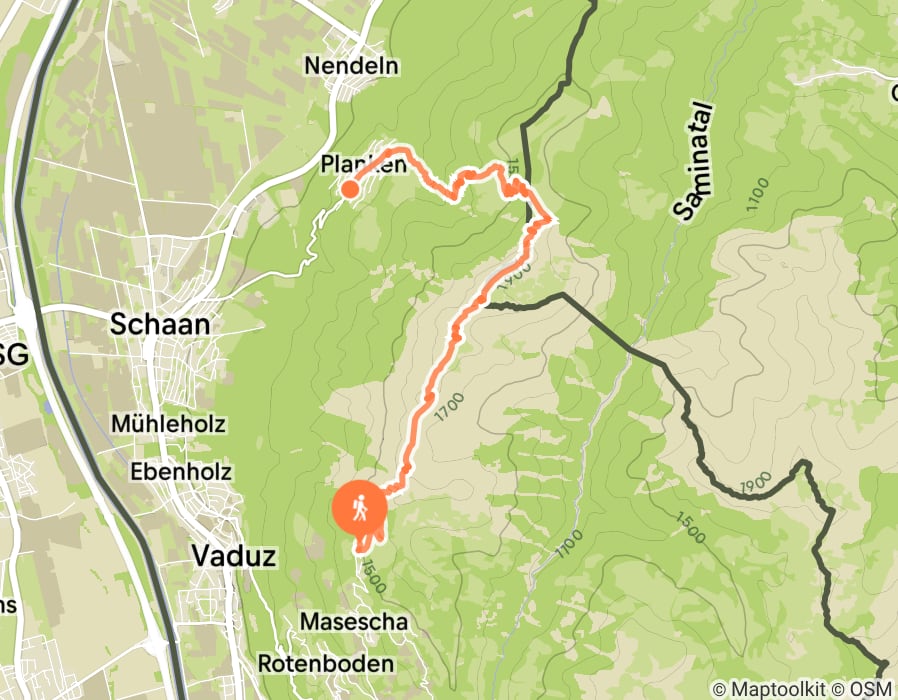 Karte der Tour
