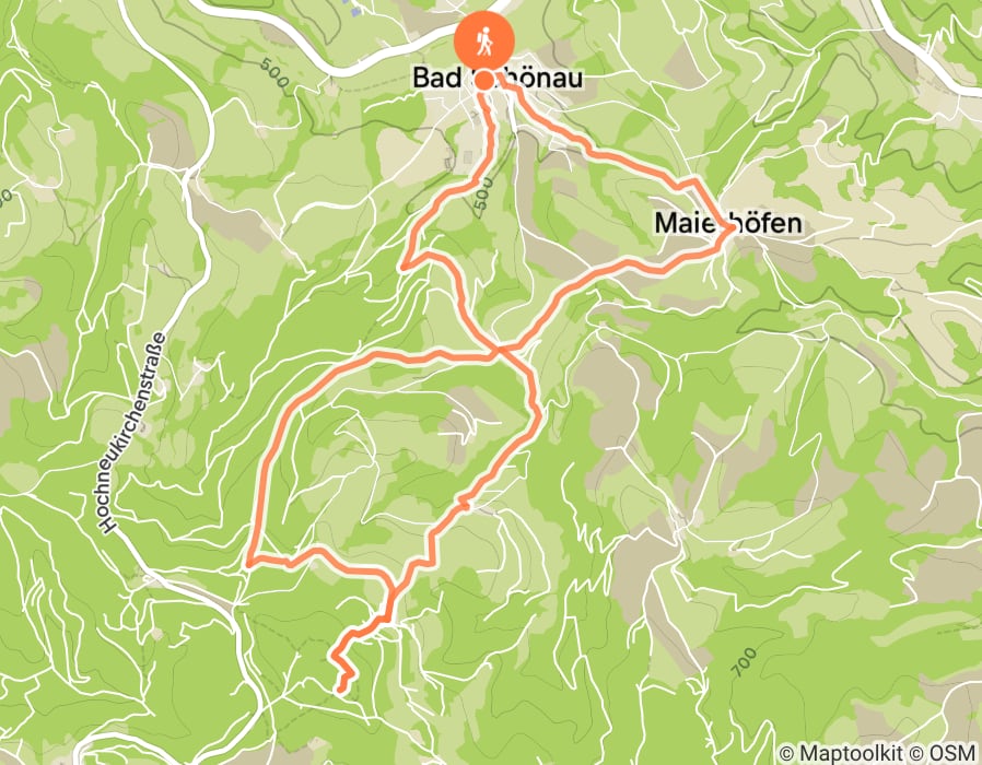 Karte der Tour
