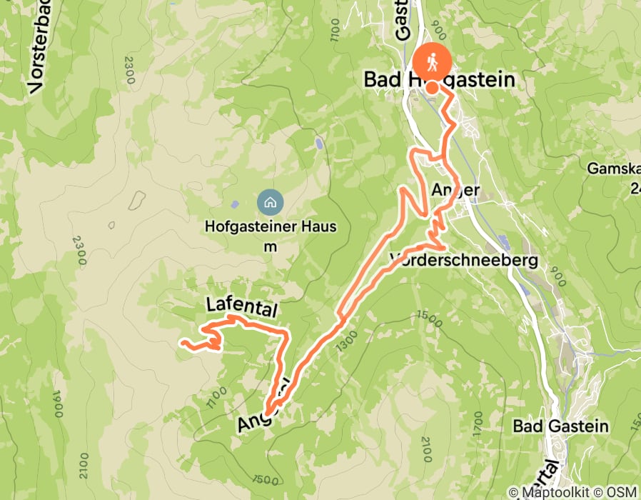 Karte der Tour