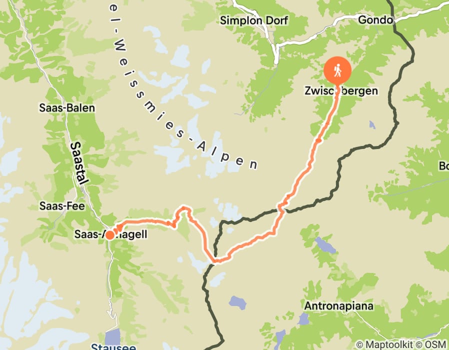 Karte der Tour