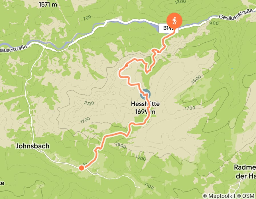 Karte der Tour
